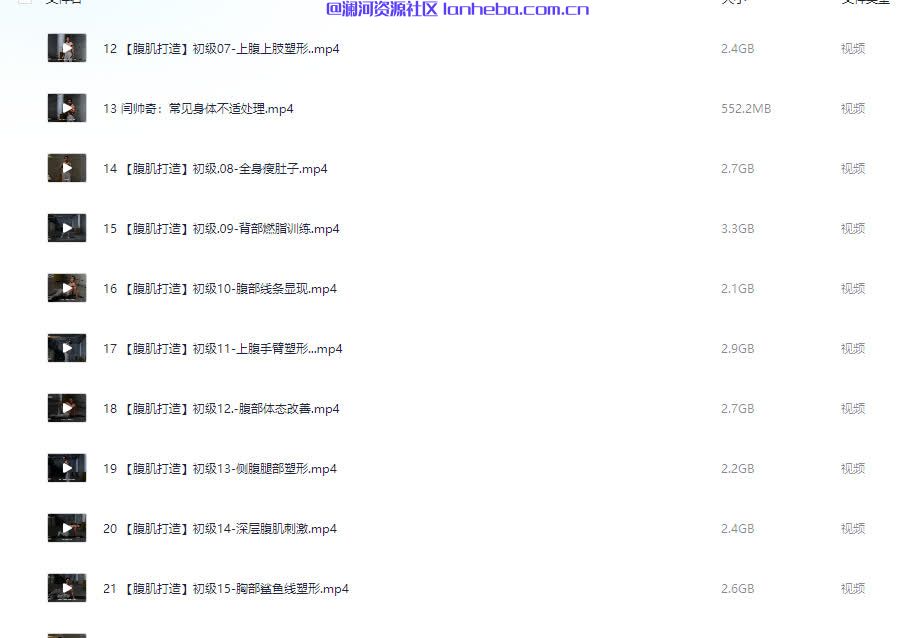 男性腹肌打造瘦肚子全方案网盘免费下载网盘免费下载